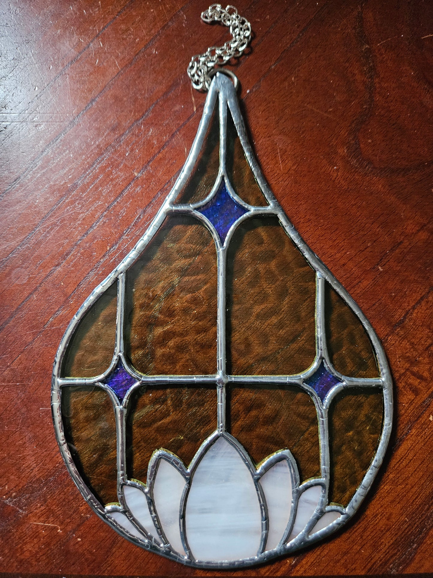Lotus Drop Stained Glass