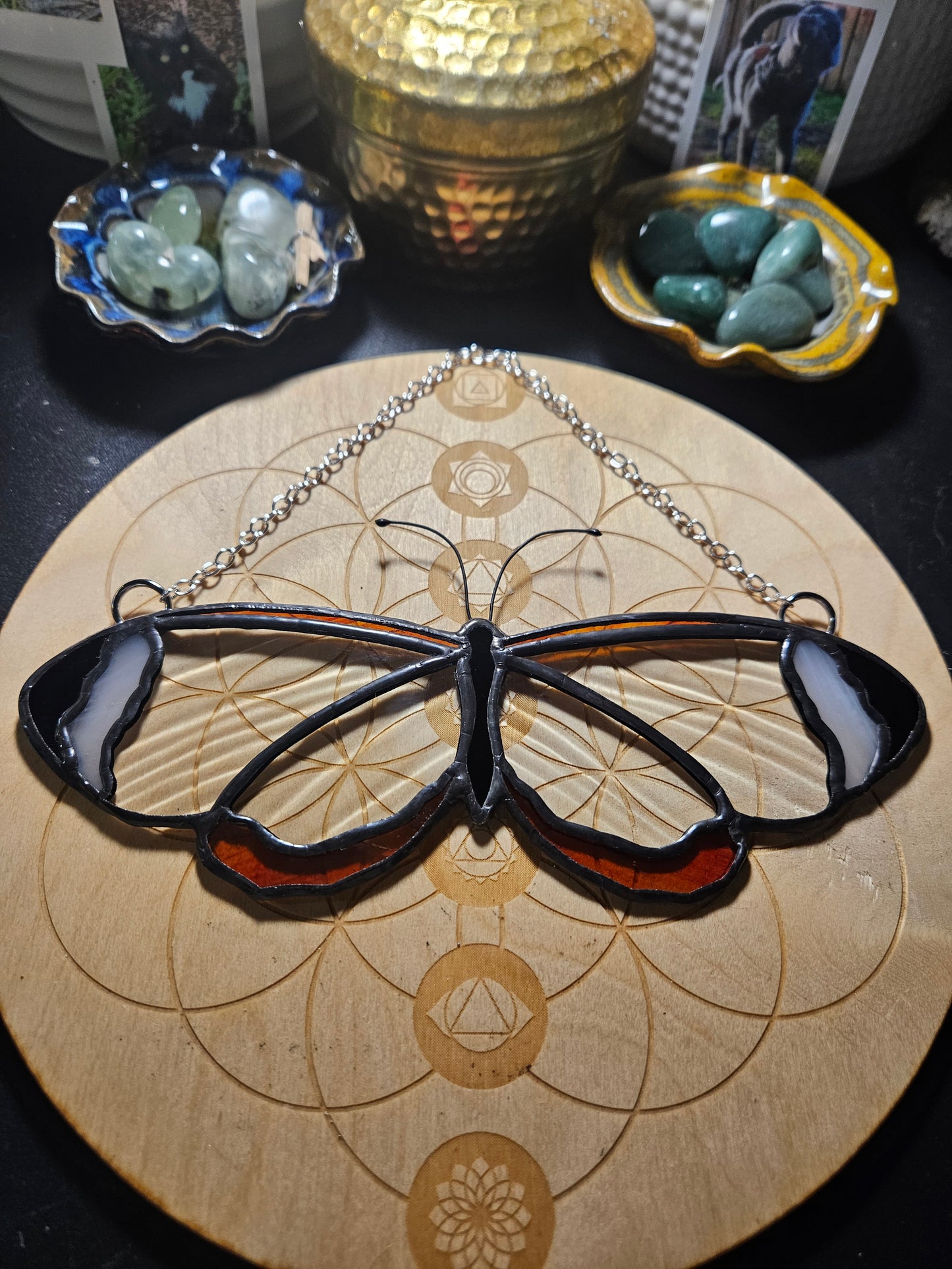 Glasswing Butterfly Stained Glass