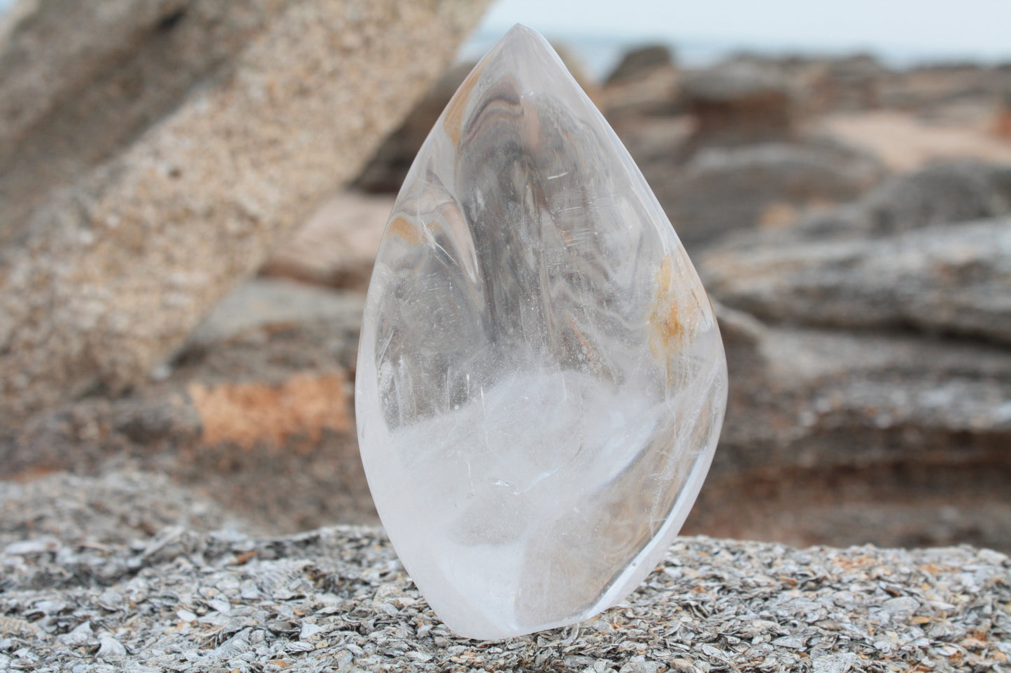 Medium Clear Quartz Flame