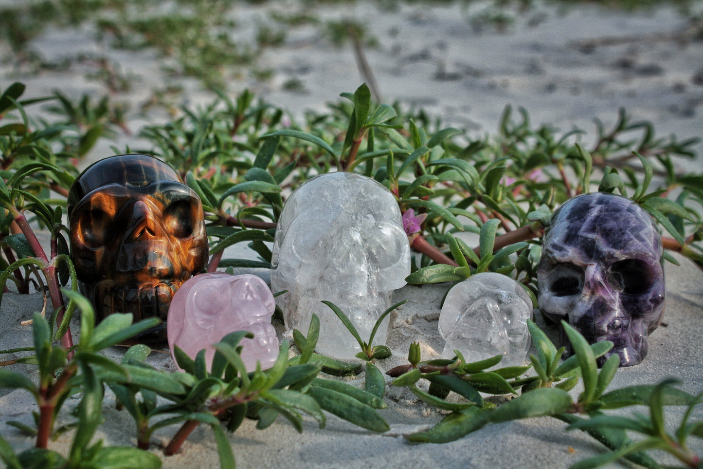 Clear Quartz Polished Skull