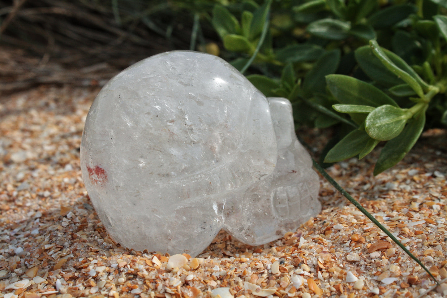 Clear Quartz Polished Skull