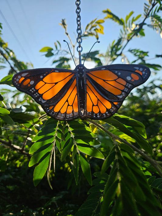 Monarch Butterfly Stained Glass